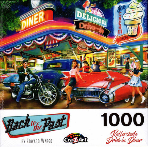 Rollerskate Drive-in Diner 1000 Piece Puzzle