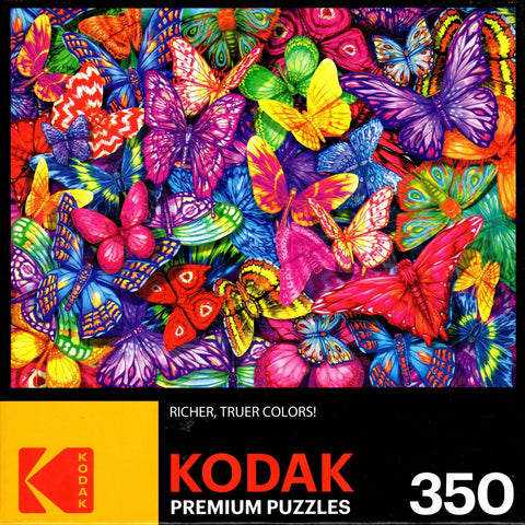 Kodak - Colorful Butterflies by Sean Harrison 350 Piece Puzzle