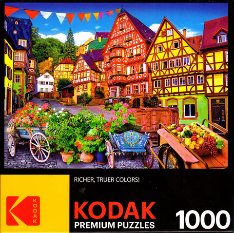 Kodak - Colorful European Town 1000 Piece Puzzle