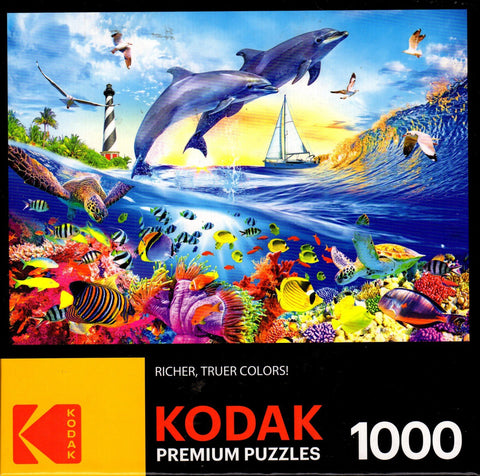 Kodak - Playful Summer Dolphins 1000 Piece Puzzle