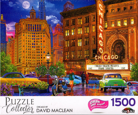 Puzzle Collector 1500 Piece Puzzle - Chicago by David Maclean