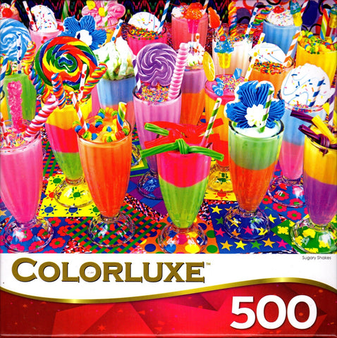 Colorluxe 500 Piece Puzzle - Sugary Shakes