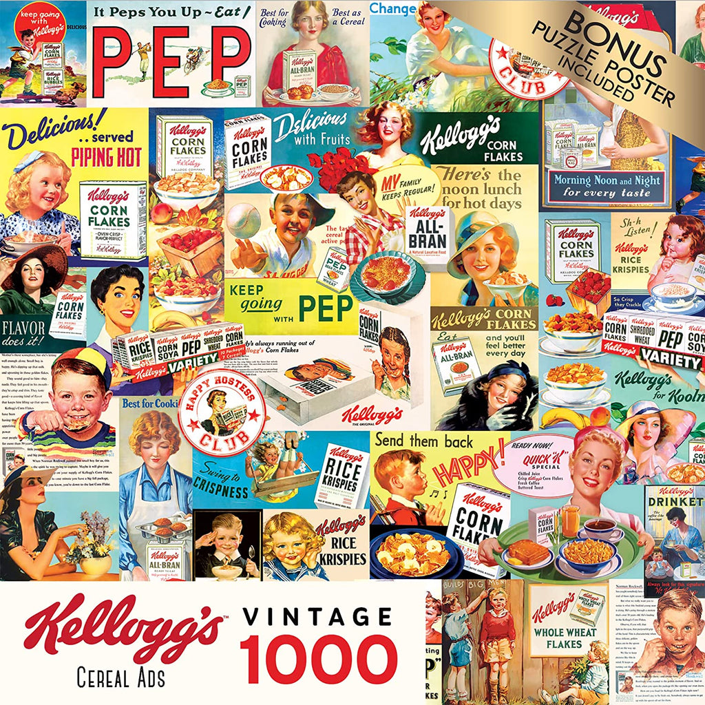 Kellogg's 1000 Piece Jigsaw Puzzle - Cereal Ads