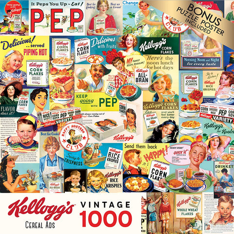 Kellogg's 1000 Piece Jigsaw Puzzle - Cereal Ads
