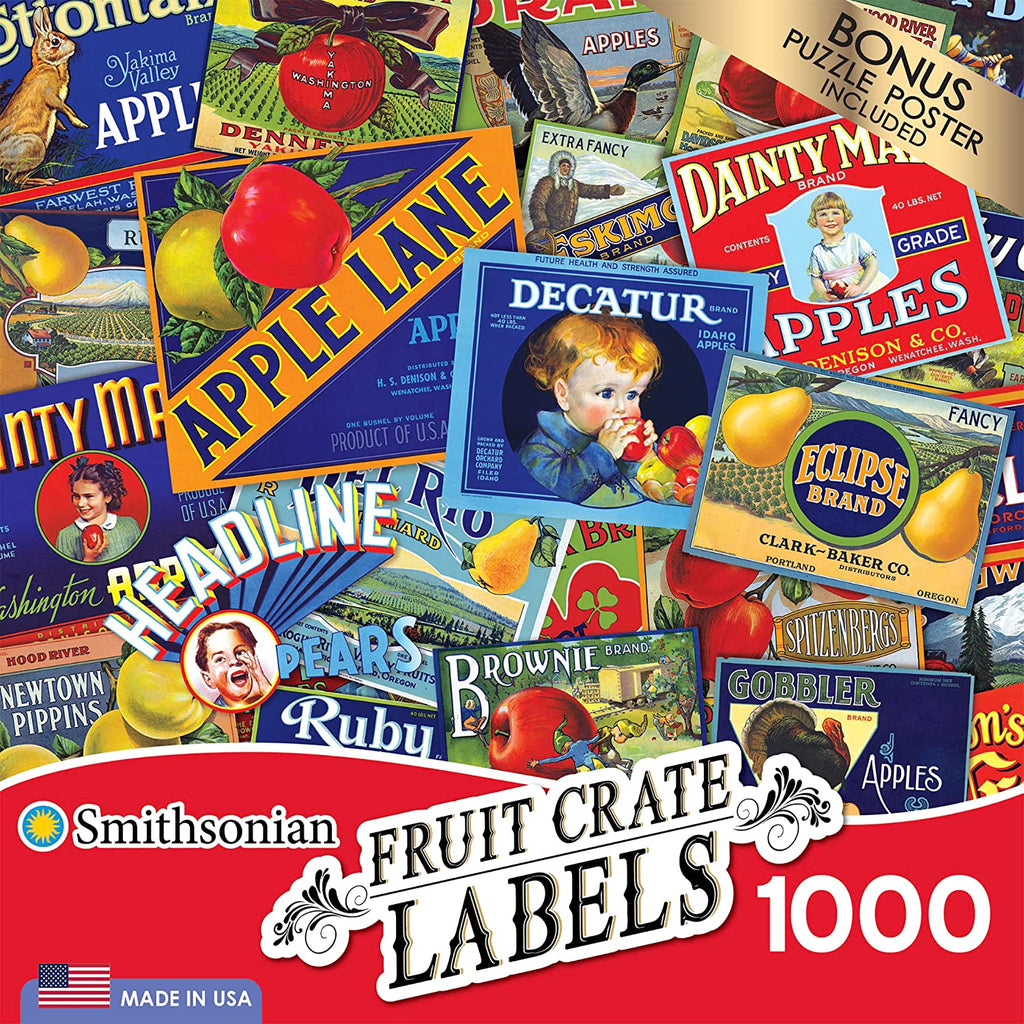 Smithsonian - Fruit Crate Labels 1000 Piece Puzzle