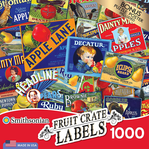 Smithsonian - Fruit Crate Labels 1000 Piece Puzzle