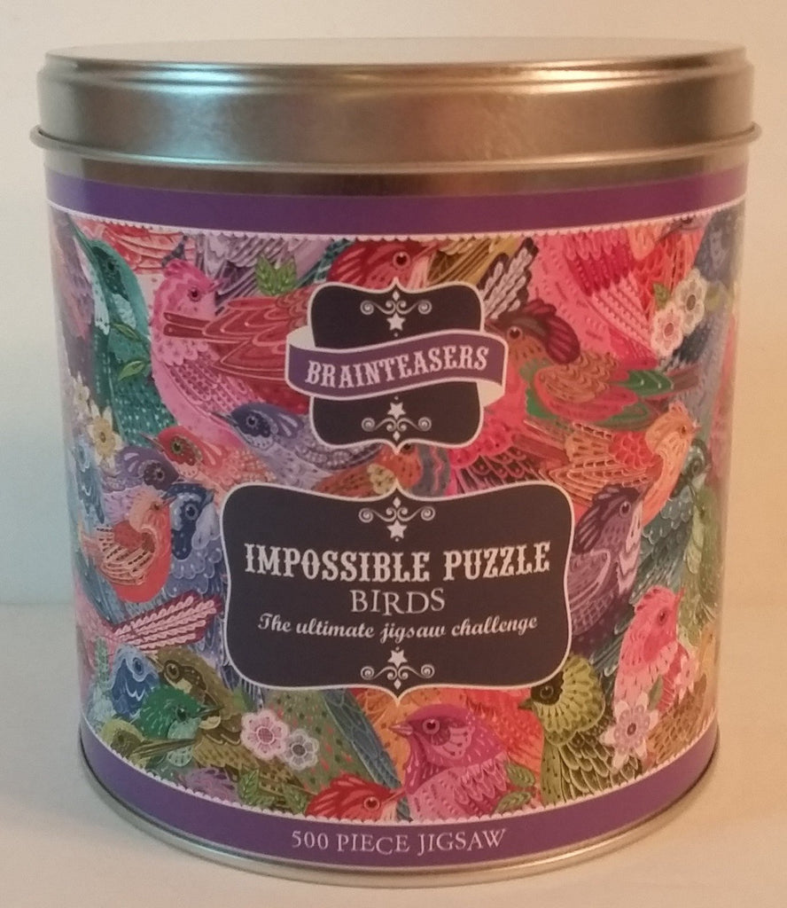 Impossible Puzzle - Birds 500 Piece Puzzle in Gift-Giving Tin