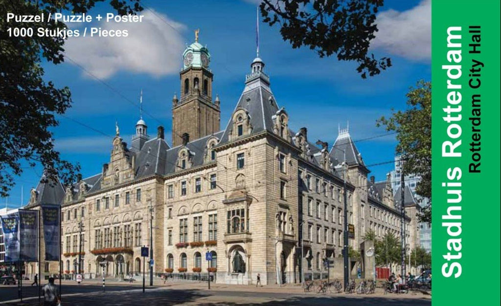 Puzzleman 1000 Piece Puzzle with Poster - Stadhuis Rotterdam
