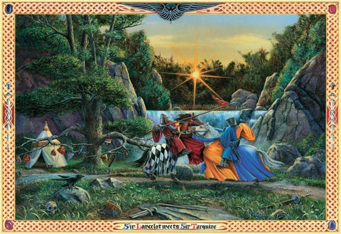 Sir Lancelot Meets Sir Tarquine 1000 Piece Puzzle