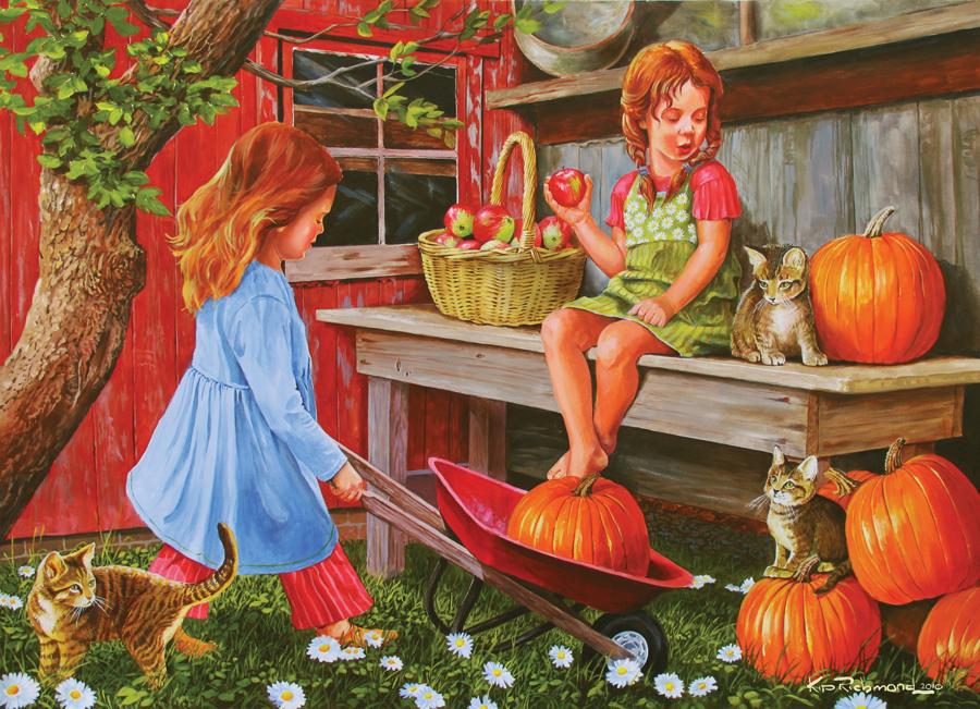 Pumpkin Girls 1000 Piece Puzzle