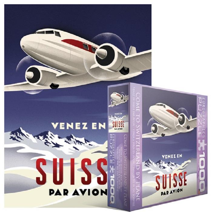 Come to Switzerland by Plane 1000 PiecePuzzle