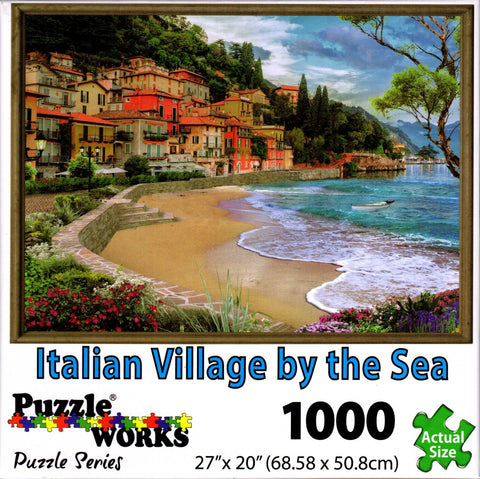 Italian Village by The Sea 1000 Piece Puzzle