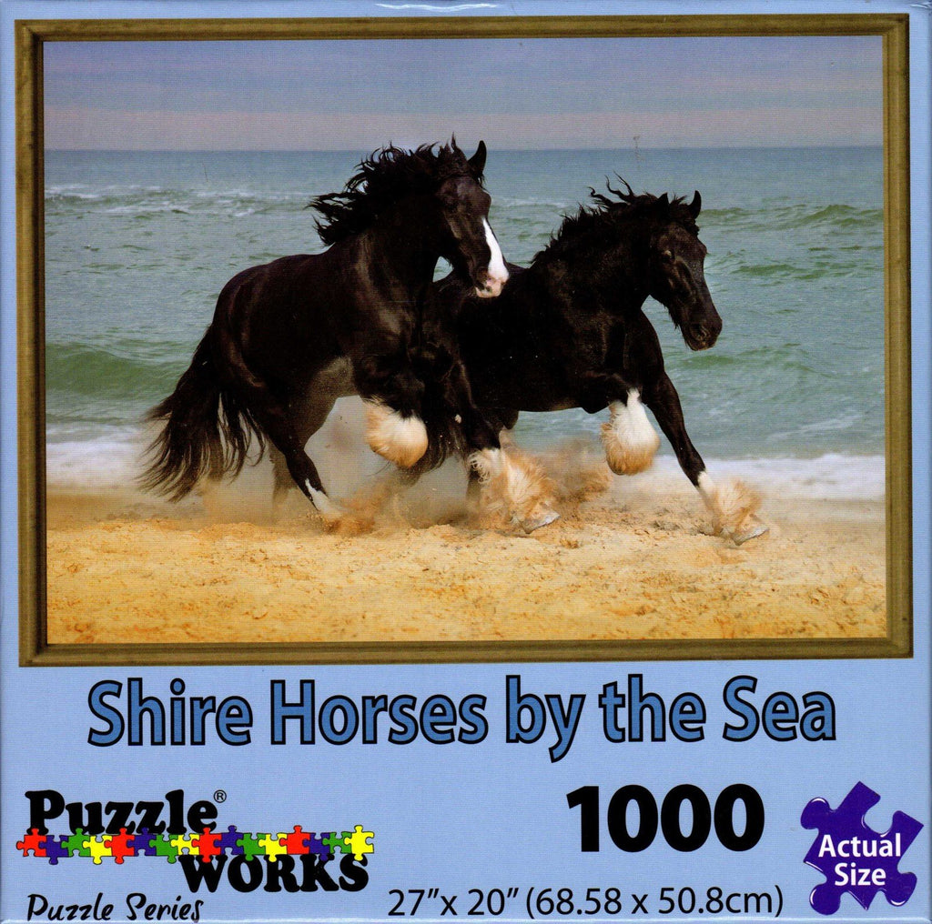 Shire Horses by the Sea 1000 Piece Puzzle