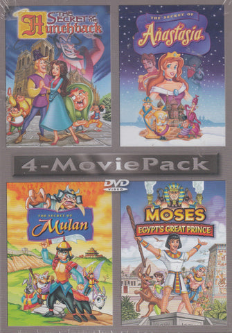 Secret Of The Hunchback / Secret Of Anastasia / Secret Of Mulan / Moses Egypt's Great Prince