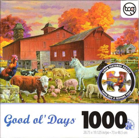 Barnyard Gathering 1000 Piece Puzzle