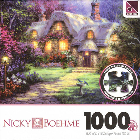 Garden Cottage 1000 Piece Linen Textured Puzzle