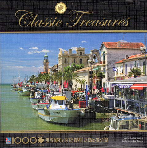 Le Grau Du Roi France 1000 Piece Linen Textured Puzzle