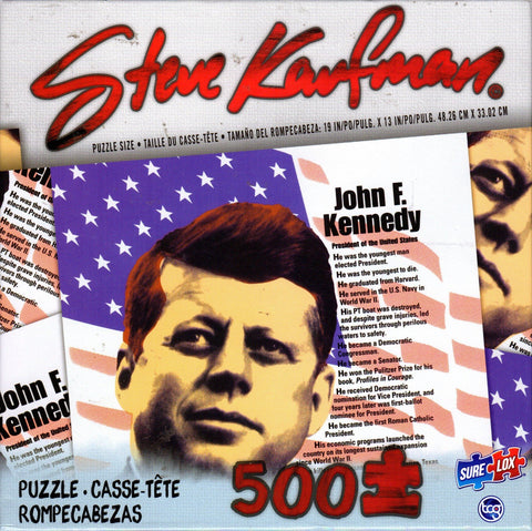 JFK by Steve Kaufman 500 Piece Puzzle