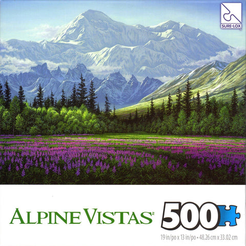 Alpine Vistas: Field of Dreams 500 Piece Puzzle