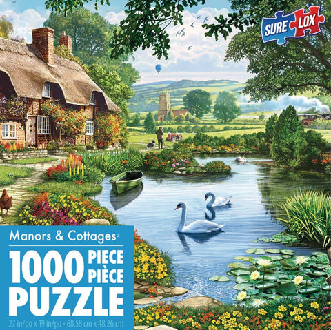 Cottage by the Lake 1000 Piece Puzzle