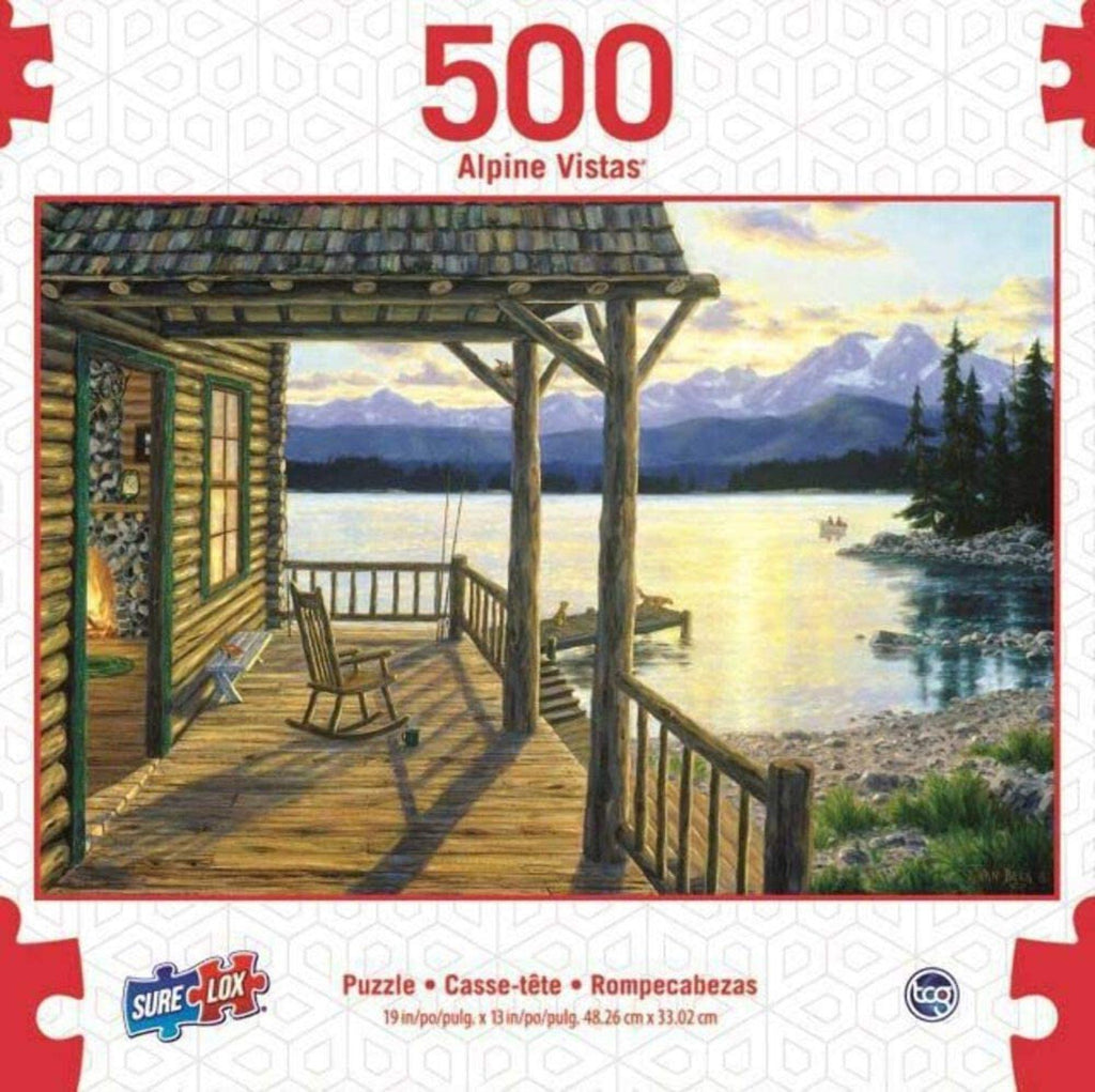 Mountain Lake Retreat 500 Piece Puzzle