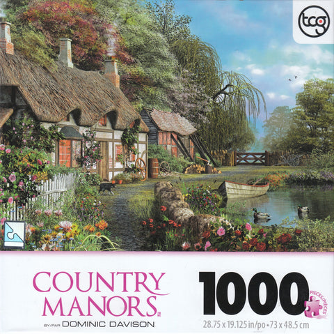 Riverside Home in Bloom 1000 Piece Puzzle