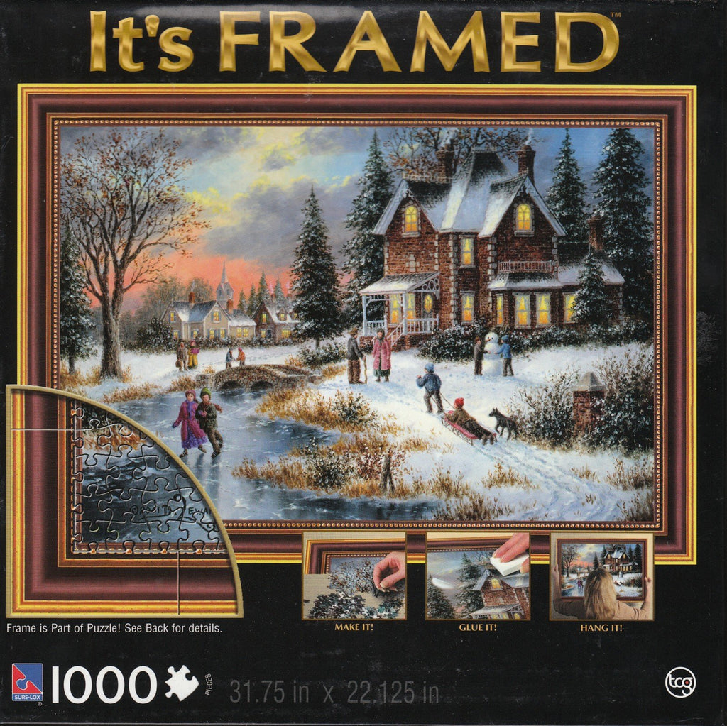 Glow of Winter Lights 1000 Piece It's Framed Puzzle
