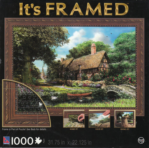 Alder River Cottage 1000 Piece It's Framed Puzzle