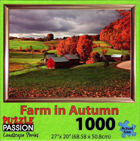 Farm in Autumn 1000 Piece Puzzle