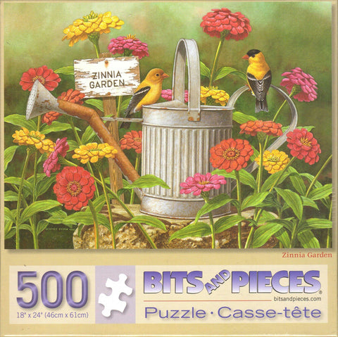 Zinnia Garden 500 Piece Puzzle