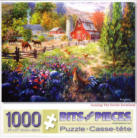 Grazing the Fertile Farmland 1000 Piece Puzzle