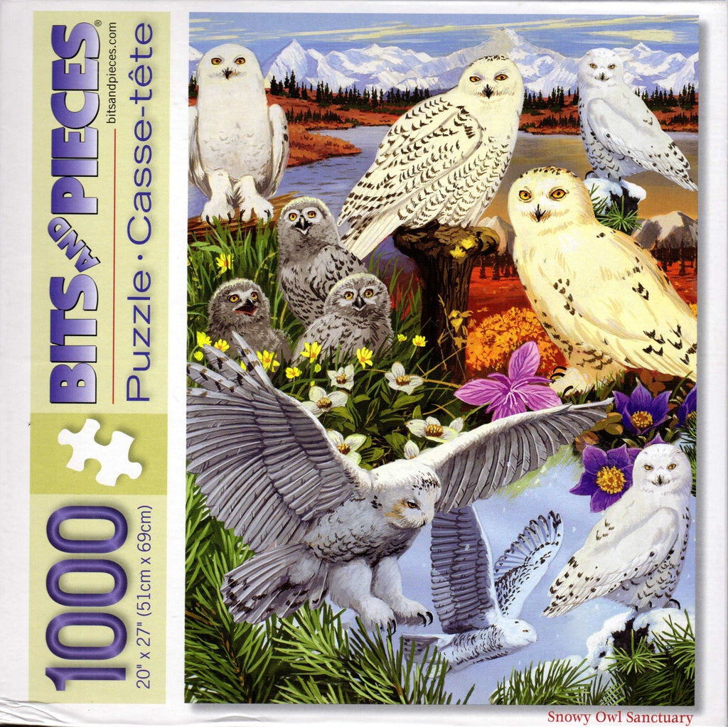 Snowy Owl Sanctuary 1000 Piece Puzzle