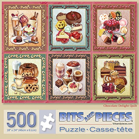 Chocolate Delight Quilt 500 Piece Puzzle