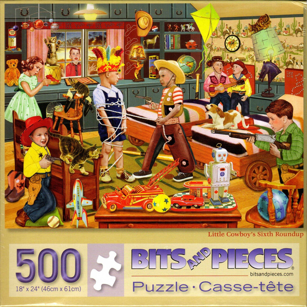 Little Cowboy's Sixth Roundup 500 Piece Puzzle