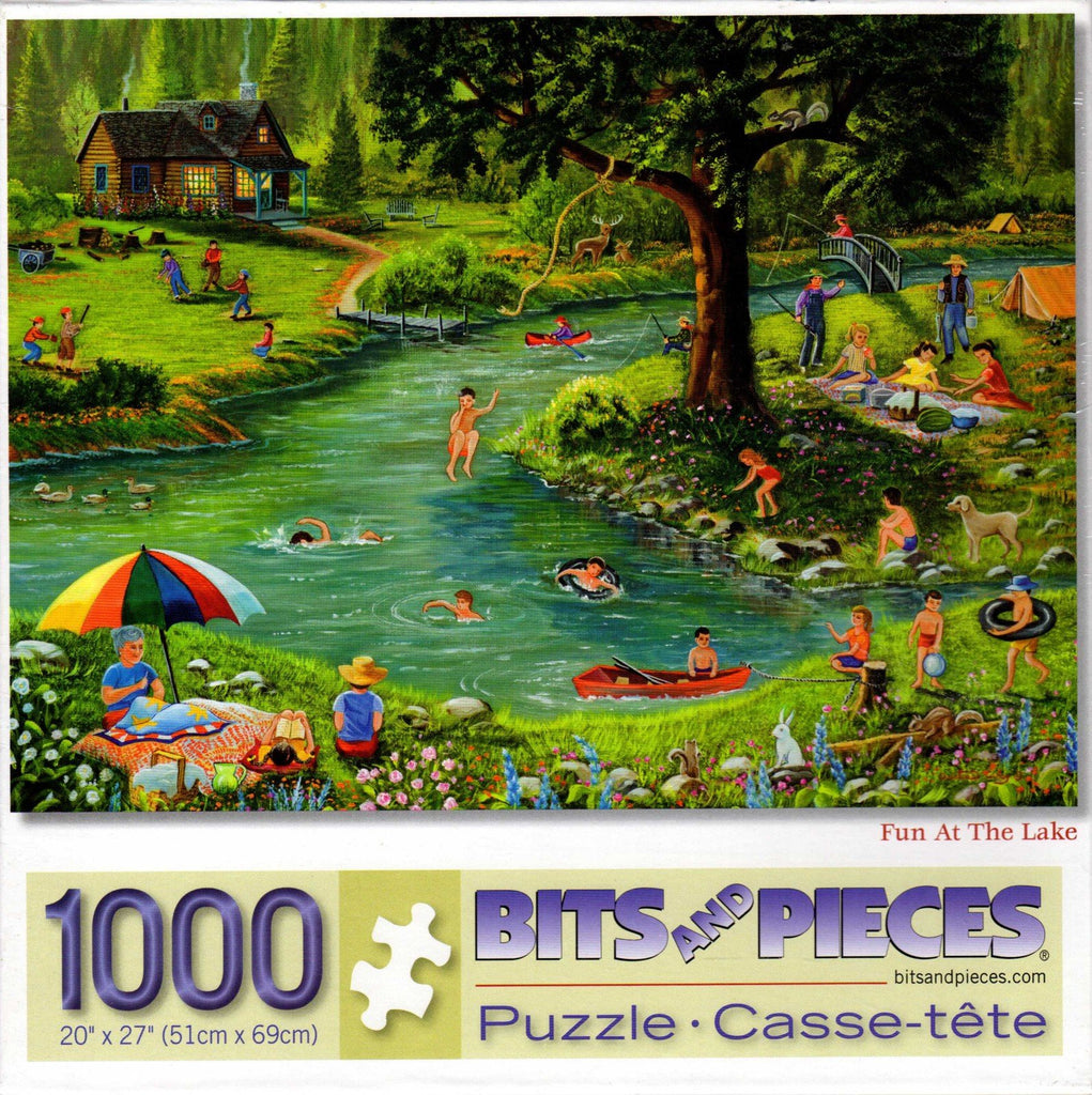 Fun At The Lake 1000 Piece Puzzle