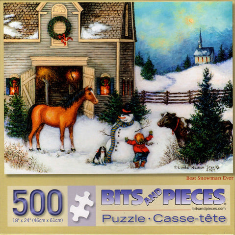Best Snowman Ever 500 Piece Puzzle