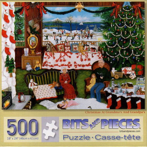 Christmas at Grandma's and Grandpa's 500 Piece Puzzle