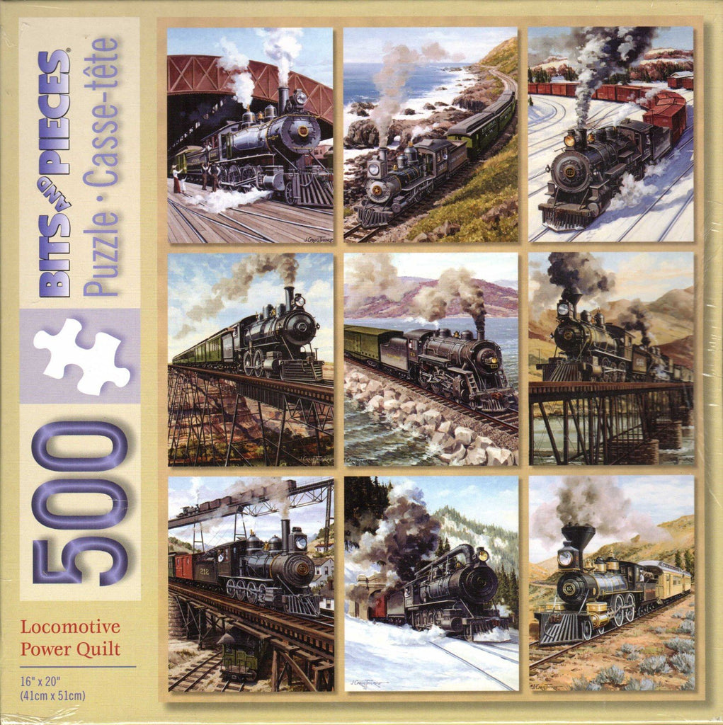 Locomotive Power Quilt 500 Piece Puzzle