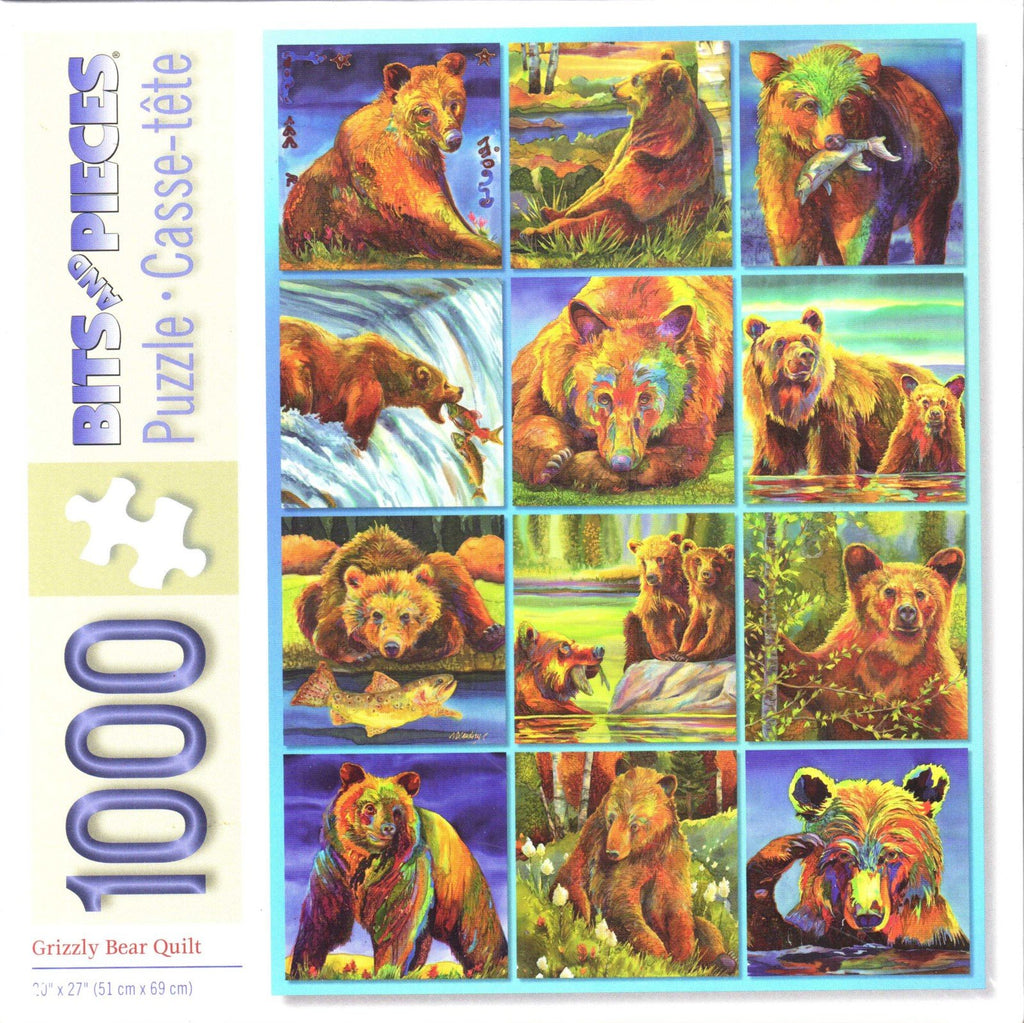 Grizzly Bear Quilt 1000 Piece Puzzle