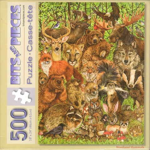 Woodland Mammals 500 Piece Puzzle