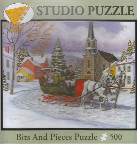 Victorian Sleigh Ride 500 Piece Puzzle