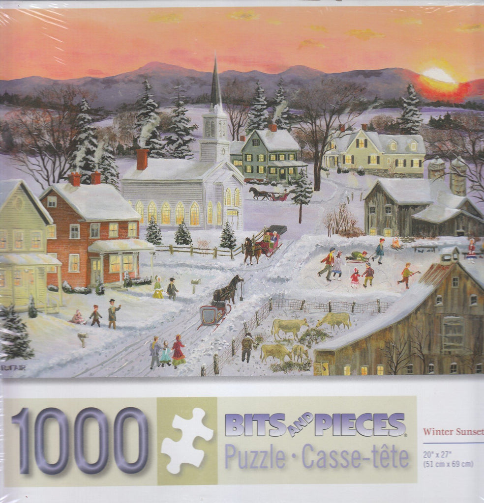 Winter Sunset 1000 Piece Puzzle