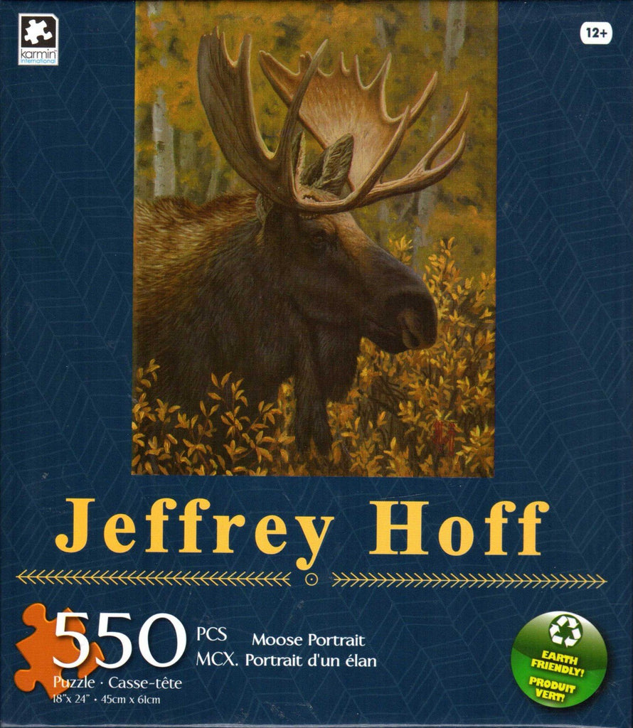 Moose Portrait 550 Piece Puzzle
