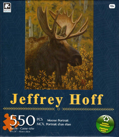 Moose Portrait 550 Piece Puzzle