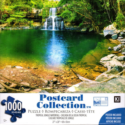 Tropical Jungle Waterfall 1000 Piece Puzzle