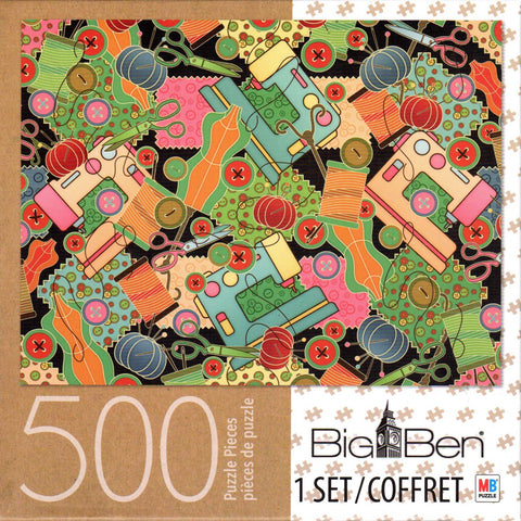Sewing Collage 500 Piece Puzzle