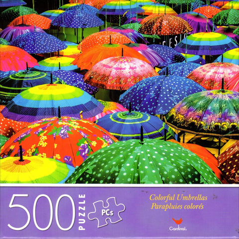 Colorful Umbrellas 500 Piece Puzzle