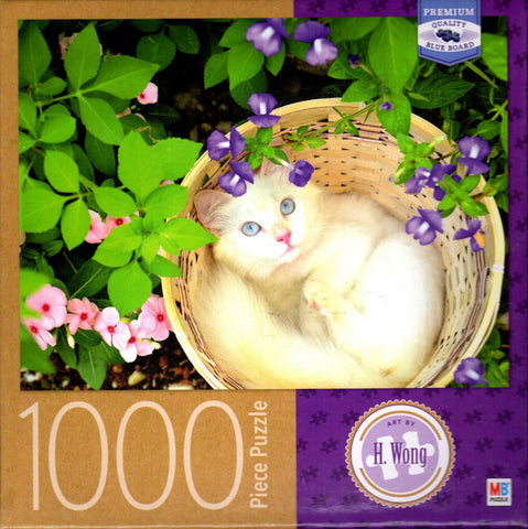 Kitten in Basket 1000 Piece Puzzle