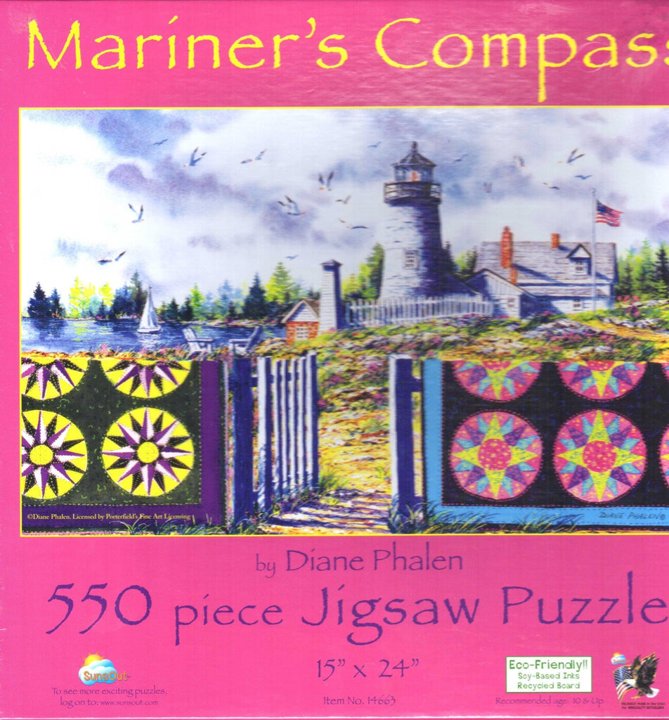 Mariner's Compass 550 Piece Puzzle