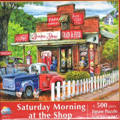 Saturday Morning at the Shop 1000 Piece Puzzle
